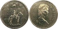 Canada 25 Cents Canada 25 cents 1973 Rider Elizabeth II UNC KM#83 -