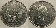 Canada 25 Cents Canada 25 cents 2000 Achievement Elizabeth II UNC KM#381a -