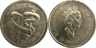 Canada 25 Cents Canada 25 cents 2000 Health Elizabeth II UNC KM#373a -