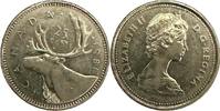 Canada 25 Cents Canada 25 cents 1981 Elk Elizabeth II UNC KM#74 -