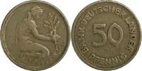 Deutschland 50 Pfennig Germany 50 Pfennig 1949 J XF J#379 -