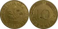 Deutschland 10 Pfennig Germany 10 Pfennig 1949 D XF J#378 -