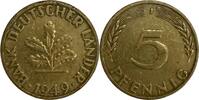 Deutschland 5 Pfennig Germany 5 Pfennig 1949 J XF J#377 -