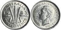 Australia 3 Pence Australia 3 Pence 1943 Three Pence UNC KM#37 TOP ERHALTUNG!!! -