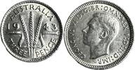 Australia 3 Pence Australia 3 Pence 1943 Three Pence UNC KM#37 TOP ERHALTUNG!!! -