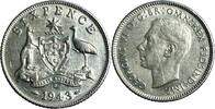 Australia 6 Pence Australia 6 Pence 1943 D Six Pence UNC KM#20/38 TOP ERHALTUNG!!! -