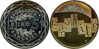 Frankreich 5 Euro France 5 Euro 2013 Egalite Silver UNC Gad#EU645 mit herrlichem Patina! -
