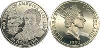 Cook Islands 50 Dollars Cook Islands 50 Dollars 1990 Sir Francis Drake 500 Years of America -