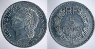 France Frankreich 5 Francs Lavrillier Gouvernement Provisoire France Gouvernement Provisoire, 5 Francs Lavrillier 1945, KM#888b.1 UNC -