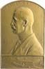 Belgien Bronze-Plakette Albert I. 1909-1934 -