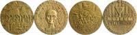 Judaica Lot von 2 Bronzemedaillen a.d. Holocaust -