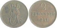 Braunschweig und Lüneburg - Hannover 2 Pfennige 1851 B Ernst August 1837... 10,00 EUR prix TTC + 12,00 EUR frais d'envoi