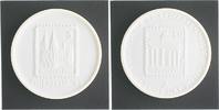 Porzellan Medaille, weißes Porzellan a.d. Philatelia am 25.-27. Oktober in Köln -