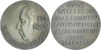 Personen Silbermedaille, mattiert Theodor Heuss 1884-1963, auf seine Amtszeit als Bundespräsident -