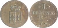 Waldeck-Pyrmont 1 Pfennig Georg Heinrich 1813-1845 -