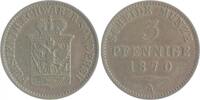 Schwarzburg-Sondershausen 1 Pfennig 1870 A Günther Friedrich Carl II. 18... 10,00 EUR prix TTC + 12,00 EUR frais d'envoi