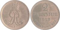 Braunschweig und Lüneburg - Hannover 2 Pfennig Georg V. 1851-1866 -