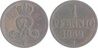 Braunschweig und Lüneburg - Hannover 1 Pfennig Georg V. 1851-1866 -