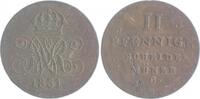 Braunschweig und Lüneburg - Hannover 2 Pfennig Wilhelm IV. 1830-1837 -