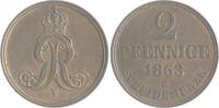 Braunschweig und Lüneburg - Hannover 2 Pfennig Georg V. 1851-1866 -