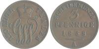 Schaumburg-Lippe 3 Pfennig Georg Wilhelm 1807-1860 -