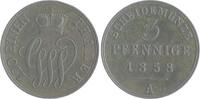 Schaumburg-Lippe 3 Pfennig Georg Wilhelm 1807-1860 -