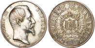 Frankreich Versilberte Bronzemedaille Napoleon III. 1852-1870 -
