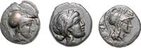 Antike - Griechen - Thessalien Lot von 3 Bronzen: (Thessalische Liga) -