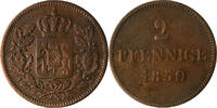Bayern 2 Pfennig Maximilian II. Joseph 1848-1864 -