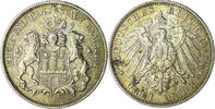 Hamburg 3 Mark 1912 J f.vz 50,00 EUR  + 12,00 EUR frais d'envoi