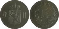 Norwegen 5 Öre Oskar II. 1972-1905 -