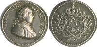 Frankreich Miniatur-Silbermedaille Louis XVIII. 1814-1824 -