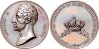 Frankreich Bronzemedaille Charles X. 1824-1830, auf seine Krönung am 16. Juli -