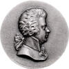 Personen Eisenguss-Plakette, einseitig Wolfgang Amadeus Mozart 1756-1791 -