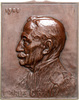 Belgien Bronze-Plakette Leopold II. 1865-1909 -