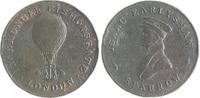 Luftfahrt - Ballon Kupfermedaille a. Isaac Earlysman "Sparrow" -