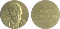 Medicina in nummis Bronzemedaille auf Gustav von Bergmann (1878-1955), Internist und Pathologe -