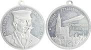 Luftfahrt Aluminiummedaille auf Graf Zeppeling und die Probefahrt über Straßburg -