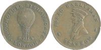Luftfahrt - Ballon Bronzemedaille a. Isaac Earlysman "Sparrow" -