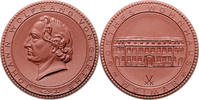 Personen Porzellanmedaille, braun Johann Wolfgang v. Goethe 1749-1832 / Goethes Wohnhaus -