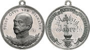 Personen Zinkmedaille Otto von Bismarck, auf seinen 80. Geburtstag, mit kleiner Tuschezahl 143 -