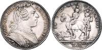 Frankreich Silberjeton 1733 Louis XV. 1715-1774 (v. Duvivier) Ordin des Guerres SUP