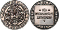 Allgemein Bronzemedaille, versilbert "Für verdienstvolle Leistungen" -