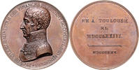 Frankreich Bronzemedaille Charles X. 1824-1830 -
