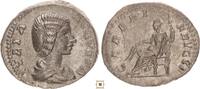 Roman Empire AR denarius Julia Domna, CERES FRVGIF, Ceres seated -
