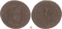 Roman Empire follis Galerius Maximianus as Caesar, Genius standing, Heraclea -