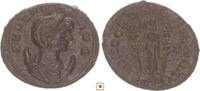 Roman Empire Antoninianus Severina, CONCORDIA MILITVM, Concordia holding two standards -