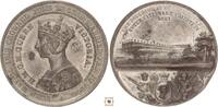 UK/Great Britain/ white metal medal Victoria, International Industrial Exhibiton -