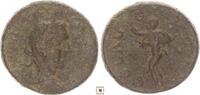 Roman Provincial - Alexandria AE 21 mm Trebonnianus Gallus, Troas, Marsyas holding wine wineskin -