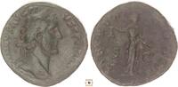 Roman Empire AE sestertius Antoninus Pius, LIBERTAS COS III, Libertas standing -